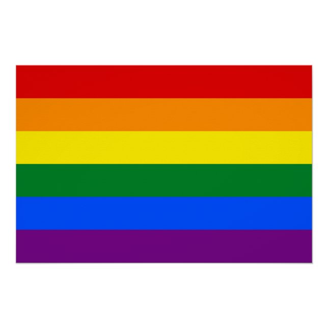 Póster Poster Patriótica com Bandeira LGBT (Frente)