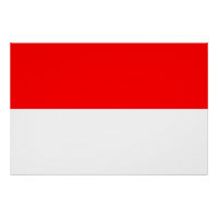 Poster Patriótico com Bandeira da Indonésia