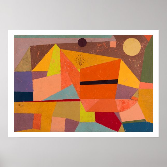 POSTER POSTER: PAUL KLEE : PAISAGEM DE MONTANHA (Frente)