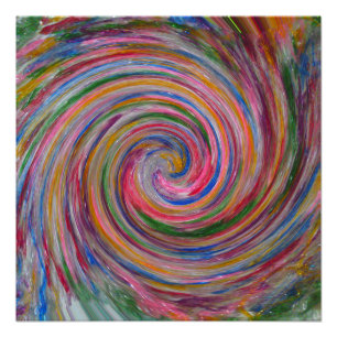 Póster Poster Perfeito de espiral brilhante