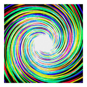 Póster Poster Perfeito de espiral de cor