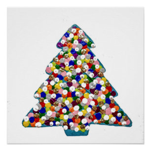 Póster Poster Perfeito de Natal Azul