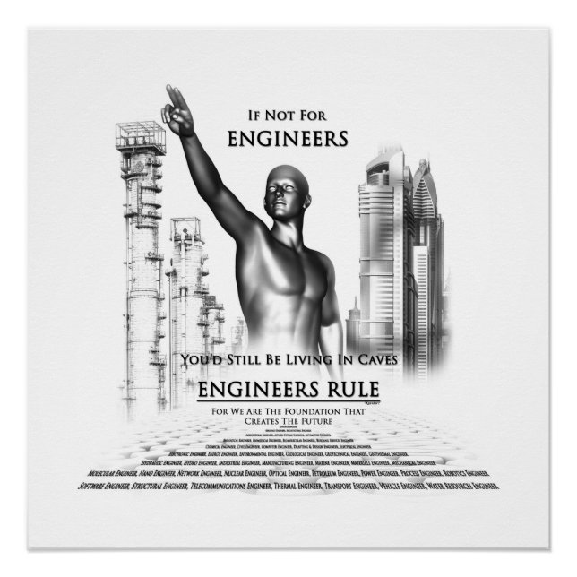 Póster Poster Perfeito de Regra de engenheiros (Frente)