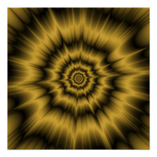 Póster Poster perfeito de Zazzle da explosão do ouro