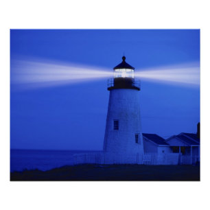 Póster Poster perfeito do farol de Pemaquid