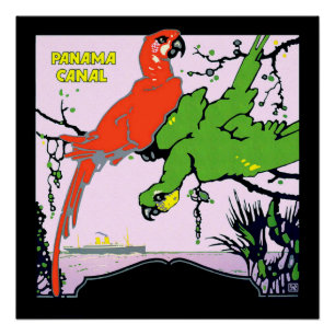 Póster Poster perfeito do viagem do canal do Panamá do