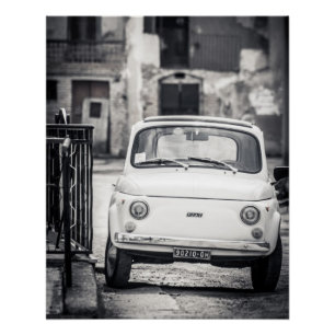 Póster Poster perfeito Fiat 500% pipe% Roma Italia do