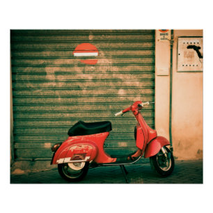 Póster Poster perfeito   Roma Italia do patinete   do