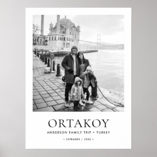 Poster Pôster Personalizado de Viagem com Foto e Detalhes