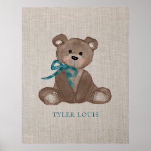 Poster Pôster Personalizado do Ursinho Little Louie