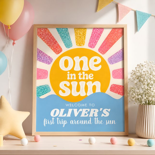Poster Pôster Personalizado 'Um no Sol' com Nome (Criador carregado)