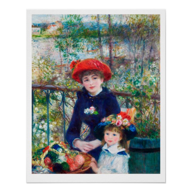 PÓSTER POSTER: PIERRE AUGUSTE RENOIR: DUAS IRMÃS, 1881 (Frente)