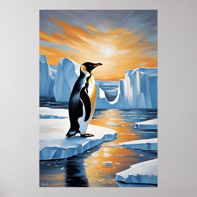 Poster Pôster | Pinguim | Arte (Frente)