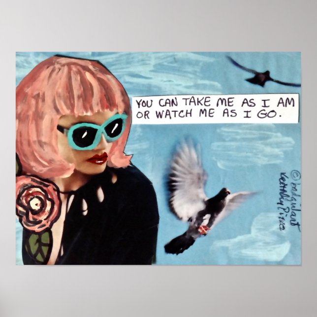 PÓSTER POSTER, PODE ME LEVAR COMO EU ESTOU OU ME ASSISTIR (Frente)