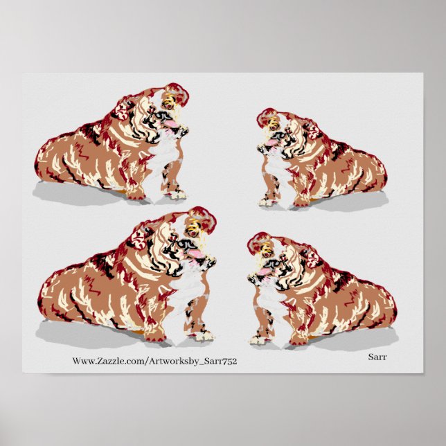 Poster Poster: PORCO BULL INGLÊS (Frente)