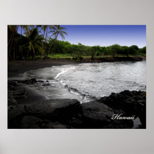 Poster Pôster praia de areia preta