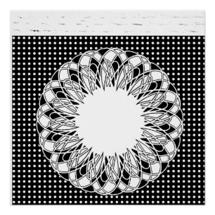 Póster Poster preto e branco