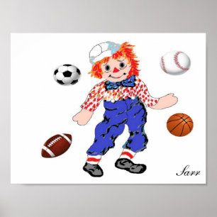 Póster Poster/ Raggedy Andy - Excelente para o quarto dos