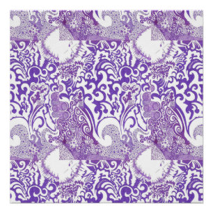 Póster Poster roxo do funk