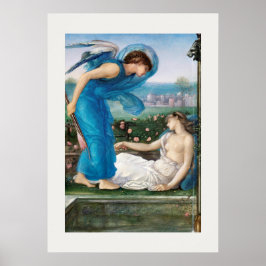 POSTER POSTER: SENHOR EDWARD BURNE-JONES : CUPID + PSICHE