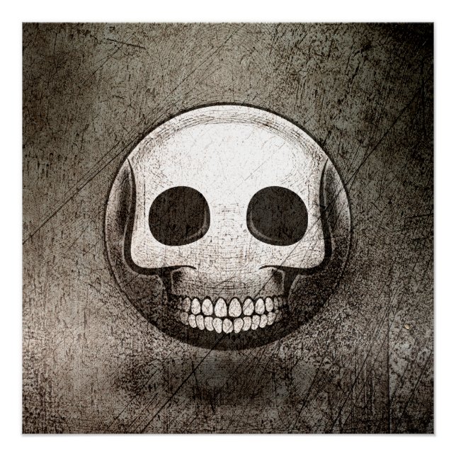 Póster Poster Skullmoji Vintage (Frente)
