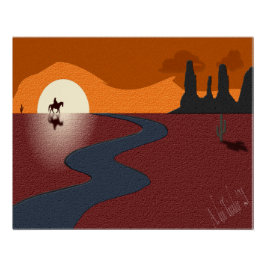 Póster poster solitário de caubói