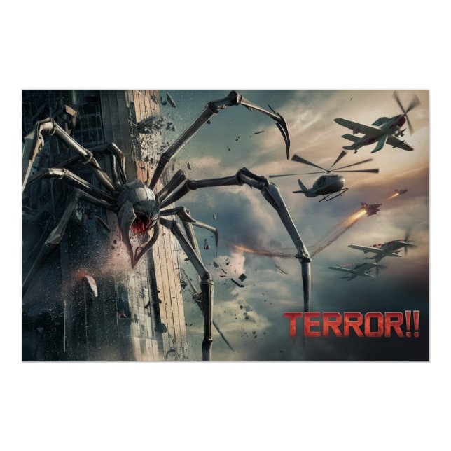 Póster Poster Spider Terror (Frente)