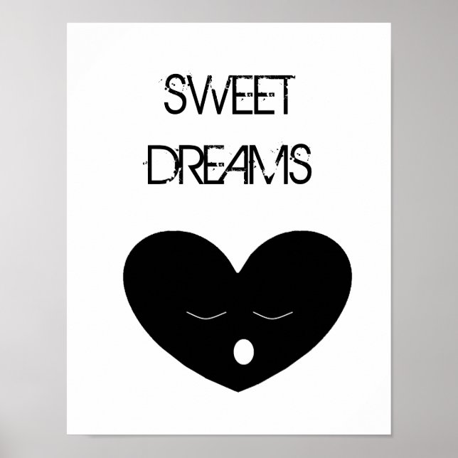 Poster Pôster Sweet Dreams Coração Adormecido (Frente)