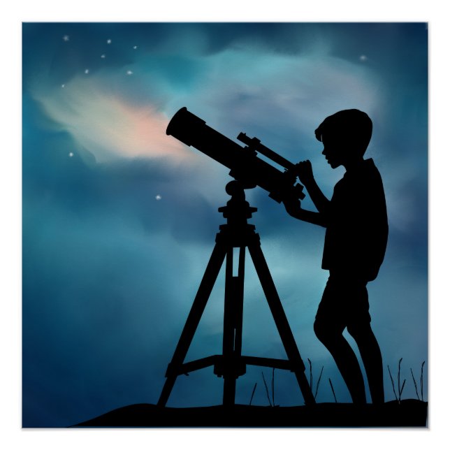Póster Poster Telescópio (Frente)