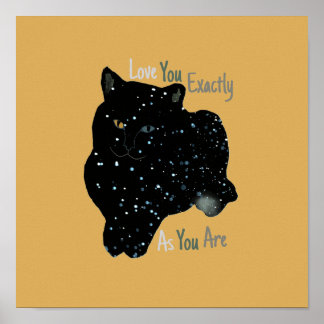 Poster Pôster Temático de Gato Eu Te Amo
