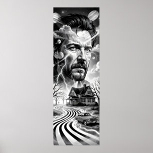 Poster Pôster Thunder Road Dreamscape em Noir
