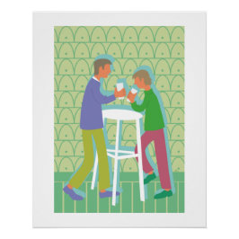 Póster poster two men talking