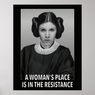 Poster (poster) Um lugar de mulher está na Resistência