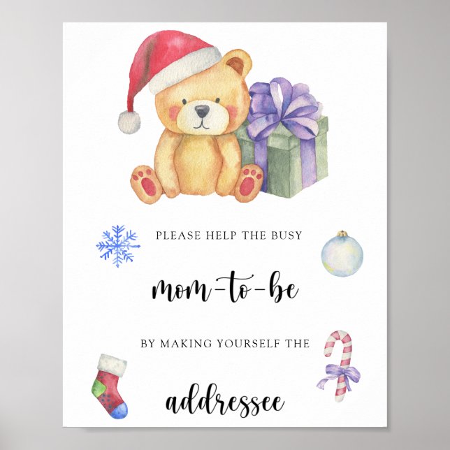 Poster Pôster Urso de Inverno - Ajude a Mãe Futurama Ocup (Frente)