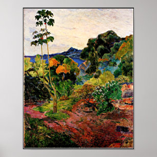 Poster Pôster Vegetação Tropical de Paul Gauguin