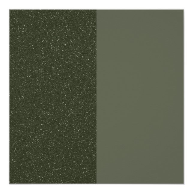 Póster Poster verde brilhante de toque duplo - personaliz (Frente)