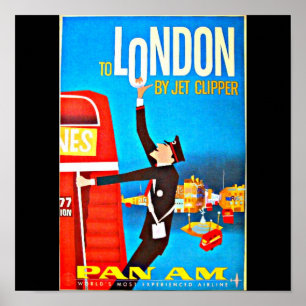 Póster Poster-Viagens vintage Art-London