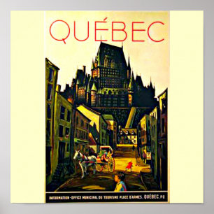 Póster Poster-Viagens vintage Art-Quebec