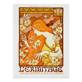 Póster Poster vintage da revista francesa Art Nouveau Mul