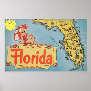 Poster poster-vintage Florida
