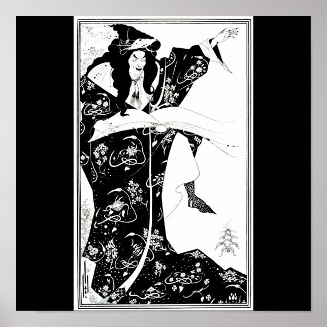 Póster Poster-Vintage Ilustração-Aubrey Beardsley 7 (Frente)