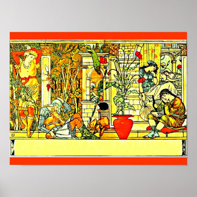 Póster Poster-Vintage Ilustração-Walter Crane (Frente)