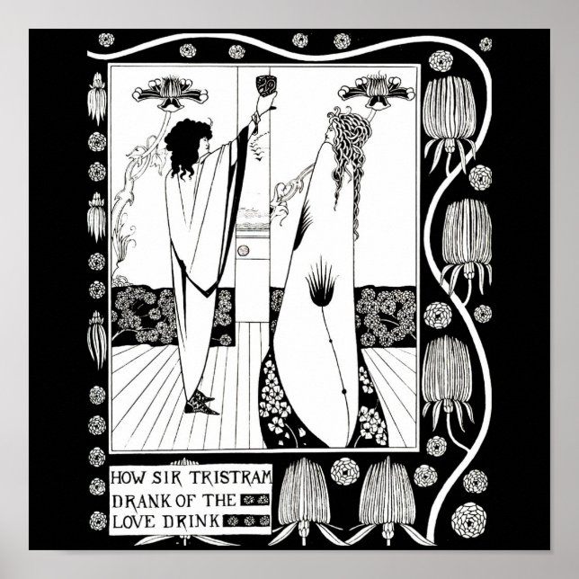 Póster Poster-Vintage Ilustration-Aubrey Beardsley 10 (Frente)