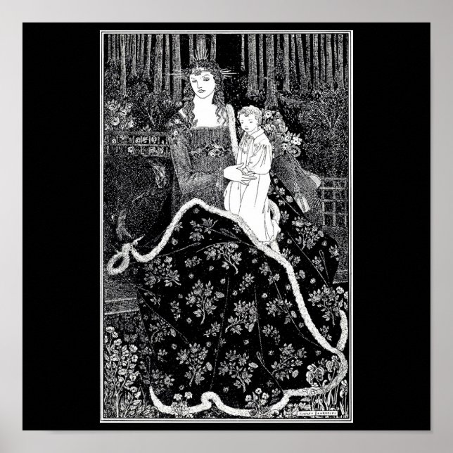 Póster Poster-Vintage Ilustration-Aubrey Beardsley 18 (Frente)
