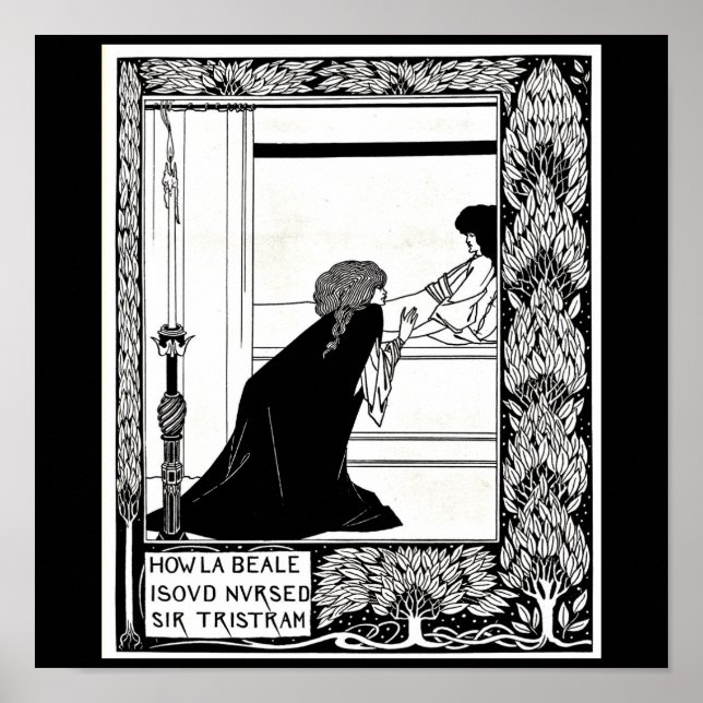 Póster Poster-Vintage Ilustration-Aubrey Beardsley 21 (Frente)