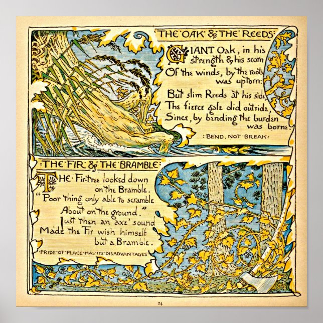 Póster Poster-Vintage Ilustration-Walter Crane 24 (Frente)