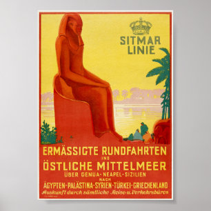 Poster Pôster Vintage Sitmar Linie anos 1930