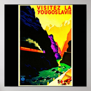 Poster Poster-Vintage Viagem-Jugoslávia