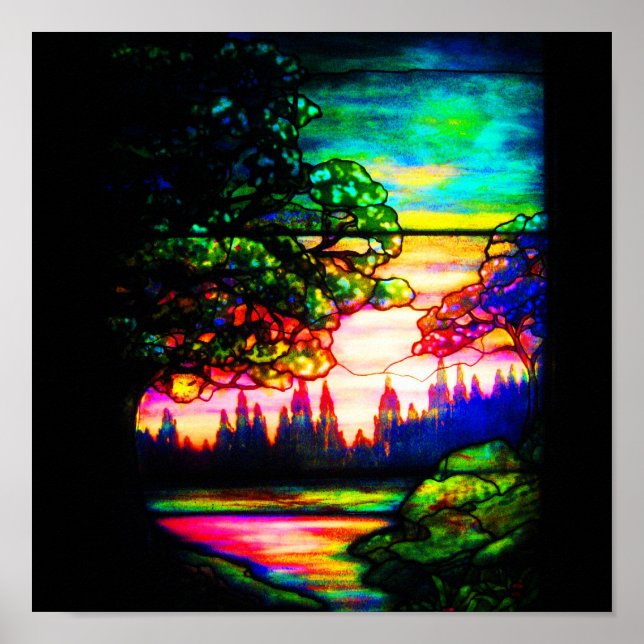 Poster Poster-Vintage Vidro Estido Art-Tifania 1 (Frente)