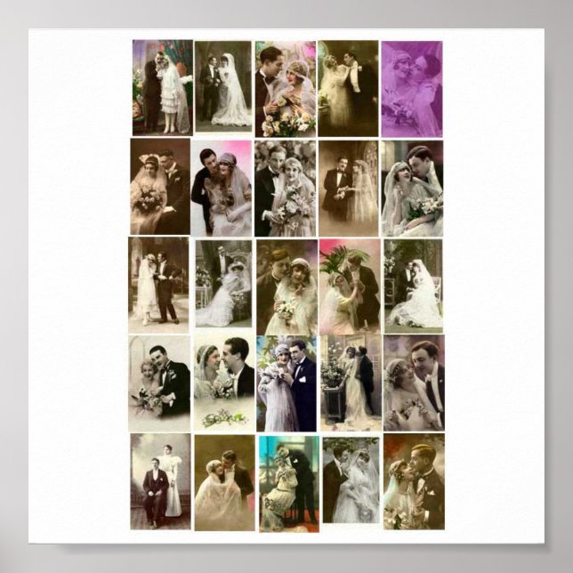 Póster Poster-Vintage-Wedding Fotografias (Frente)